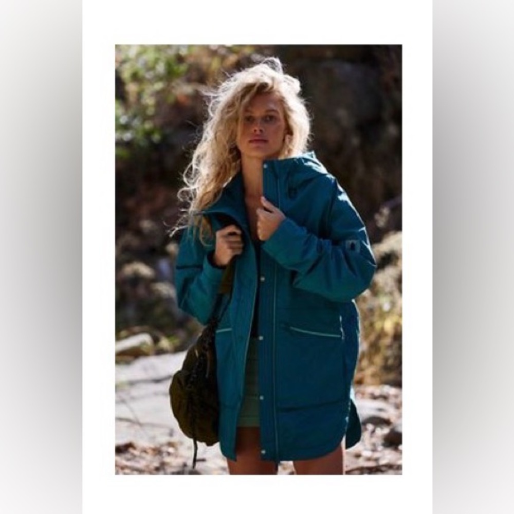Free People Singin’ In The Rain packable rain jacket